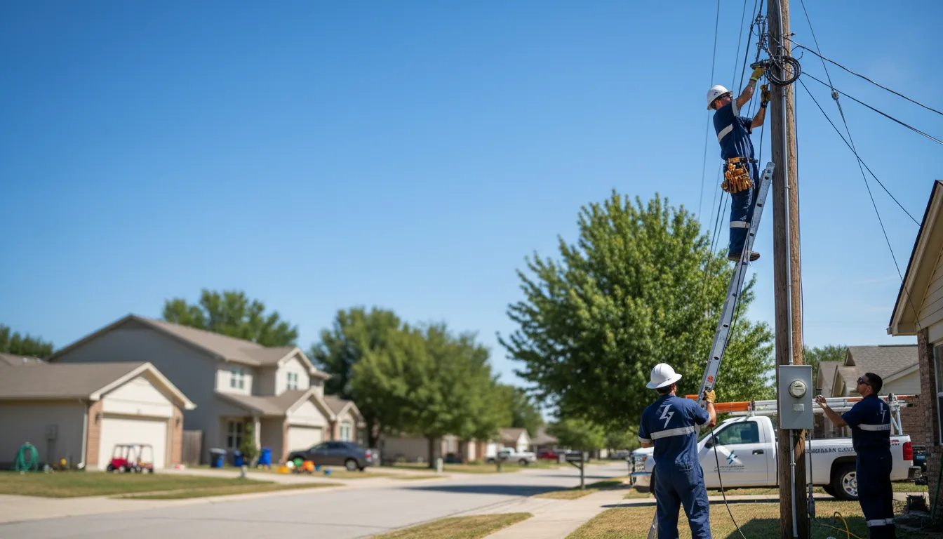 Residential electrician providing installation services in Spring Lake, NC